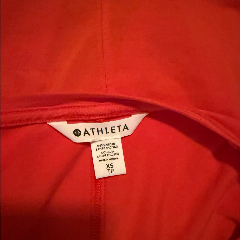 Athleta Women's Vibrant Orange Short Sleeve Tee - Picture 4 of 4